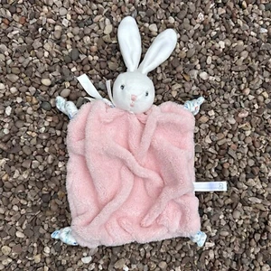 Baby Karoo Pink plume Bunny Rabbit Comforter Soother Blankie Blanket Soft Toy - Picture 1 of 8