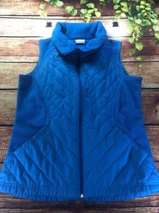 Columbia Sportswear Damen Größe Medium Weste mit durchgehendem Reißverschluss blau Polyesterschale - Bild 1 von 11