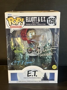 Funko Pop E.T. 40th Anniversary Elliott & E.T. Flying GITD JSA COA Key Cast - Picture 1 of 17
