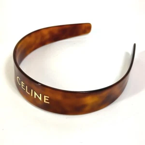 CELINE 46Y376CEA Logo headband Hair band head band acetate Brown - Bild 1 von 7
