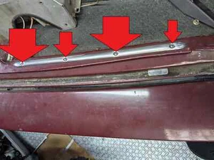 Rolls Royce Silver Shadow trunk boot molding holding screws set - Picture 1 of 1