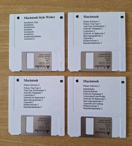 Vintage Apple Macintosh Style Writer - 4 Disketten mit Software - Bild 1 von 1