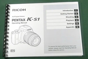 Ricoh Pentax KS-1 Operating Manual: 116 Pages & Protective Covers! - Picture 1 of 1