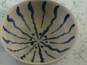 70´ Sgrafo Modern a. Nachlass P. Müller Keramik Schale Schälchen blau handgemalt - Bild 1 von 8