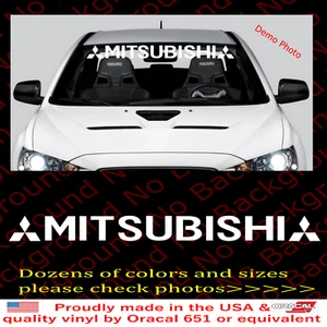 Mitsubishi Windshield Evolution Outlander Vinyl Car Window Decal Sticker RC103 - Picture 1 of 9