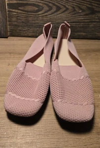 Zapatos planos de ballet para mujer elegantes informales tejidos sin cordones punta redonda malla TALLA 11 - Imagen 1 de 7