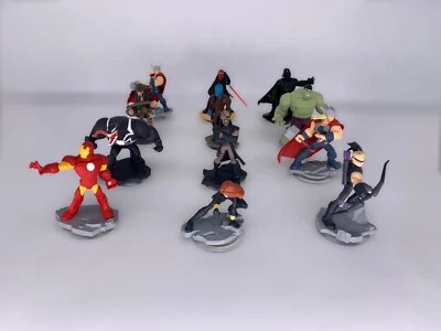 Disney Infinity Lot of 12 Figures - Avengers, Guardians Of The Galaxy, Star Wars - Image 1 of 4