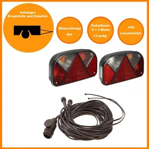 Beleuchtung Set - Kabelbaum 13 polig 5m + 3m DC Kabel - Multipoint 2 II Anhänger - Bild 1 von 12