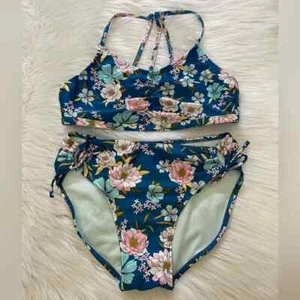 Art Class Floral Bikini Set Girl’s Sz XL (14/16) - Picture 1 of 2