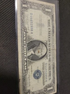 1957 Series A American 1 Dollar Bill Silver Certificate - Picture 1 of 3