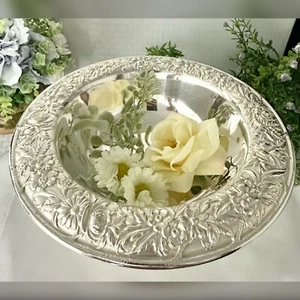 Kirk & Sons Sterling Footed Compote Repousse Bowl 32F Silver Centerpiece Bowl - Picture 1 of 11