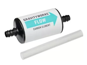 PLATYPUS GRAVITYWORKS ELEMENTO FILTRO DE CARBONO EN LÍNEA FILTRO KIT HECHO EN EE. UU. - Imagen 1 de 2