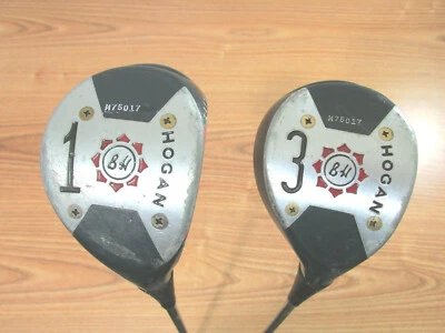 Ben Hogan #1 & #3 Vintage Speed Slot Driver And Wood #3. Lady Apex Shafts.  - Image 1 of 4