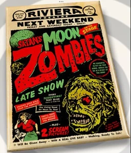 Moon Zombies At The Riviera Theatre On A 2”x3”Fridge Magnet. - Imagen 1 de 2