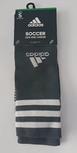 NEW x1 Men's Adidas Climate Soccer Copa Zone Cushion Gray Sock Sz.Small - Picture 1 of 5