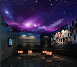 3D Purple Galaxy Sky 8 Wall Paper Wall Print Decal Wall Deco AJ WALLPAPER Summer - Picture 1 of 5