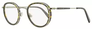 Moncler Oval Eyeglasses ML5153 052 Gunmetal/Havana 49mm - Picture 1 of 3