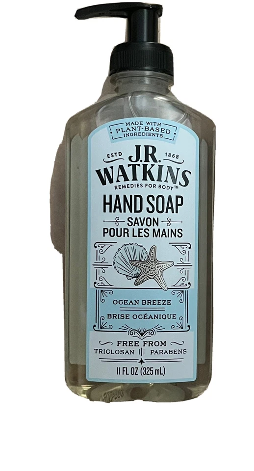 Jabón líquido de manos J.R. Watkins 23042 Ocean Breeze Scent 11 fl. oz. Foto 1 de 2