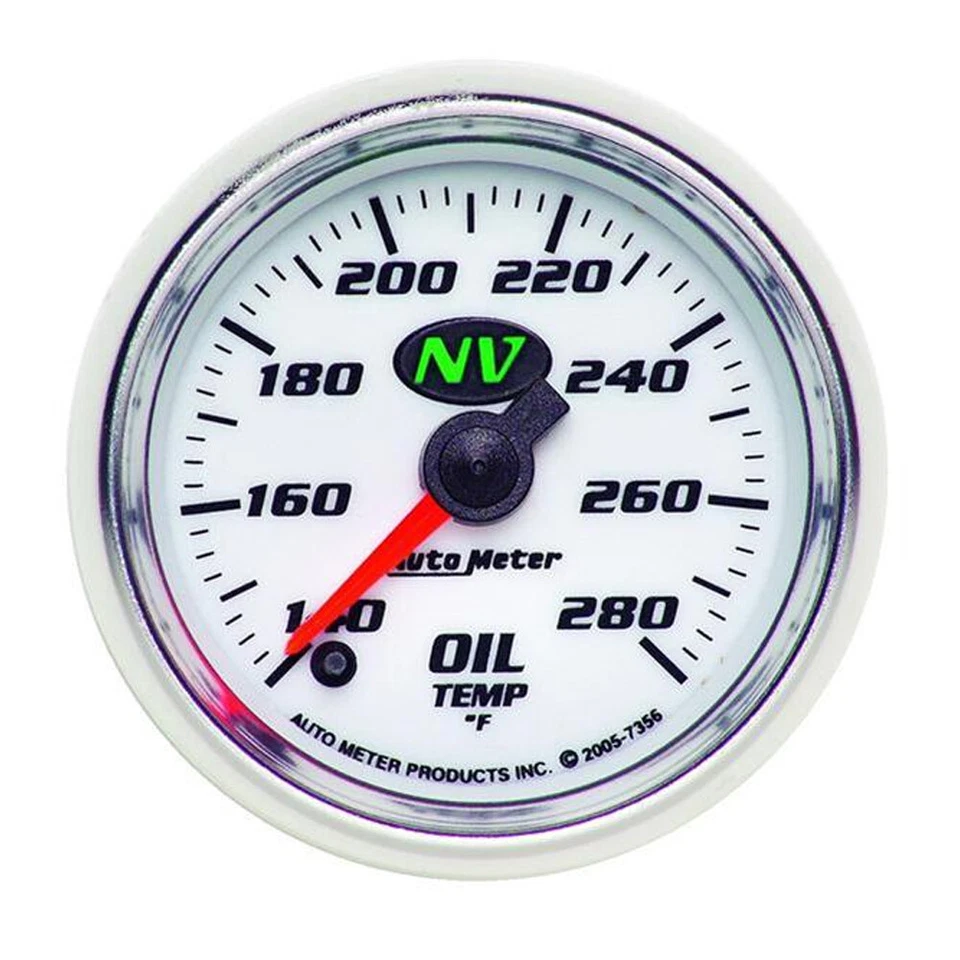 Electric Oil Temperature Gauge 100-280 Degrees NV Series 2 1/16 - Image 1 of 1
