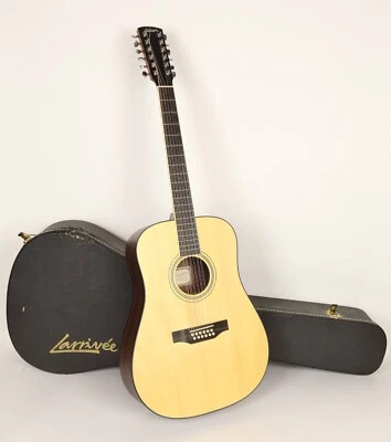 Guitarra acústica natural Larrivée D-03 RE 12 cuerdas con estuche rígido original Foto 1 de 4