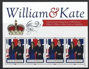 GRENADA ROYAL ENGAGEMENT WILLIAM AND CATHERINE UNMOUNTED MINT, MNH - Picture 1 of 1