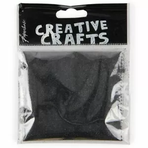FINE BLACK GLITTER by Paperchase CREATIVE CRAFTS card nail art - Picture 1 of 1
