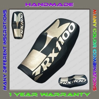 Funda Asiento PERSONALIZADA (Negro+Dorado) KAWASAKI ZRX 1100 (1999-2000) Foto 1 de 4