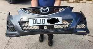 MAZDA 6 MK2 COMPLETE FRONT BUMPER GREY 2010-2012 - Picture 1 of 4