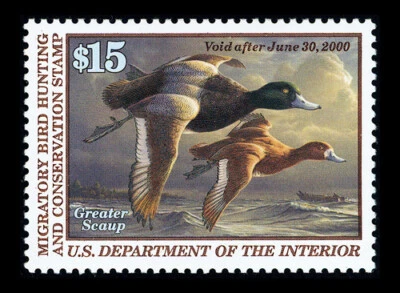 US #RW66; $15 DUCK HUNTING STAMP, SUPERB-OG-MNH, PSE GRADED (98), SMQ $140 - Image 1 of 3