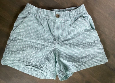 Hombre Sur Talla Propia Pantalones cortos pequeños verde menta Seersucker cintura elástica Foto 1 de 3