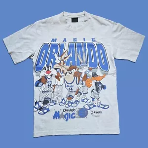 Orlando Magic Looney Tunes Changes 90s Vintage T-Shirt Size L NBA Bugs Duffy Taz - Bild 1 von 12