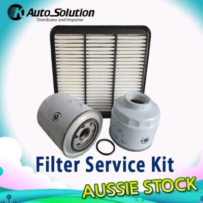 Oil Air Fuel Filter Service Kit fits Mitsubishi Triton ML, MN, MK 2.4L - 3.5L - image 1 of 2