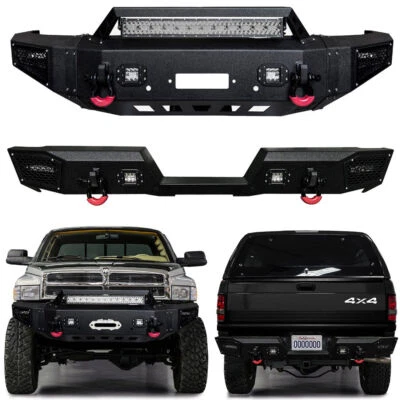Vijay Fit 1994-2002 Ram 1500/2500/3500 Front or Rear Bumper with LED Lights Foto 1 de 4