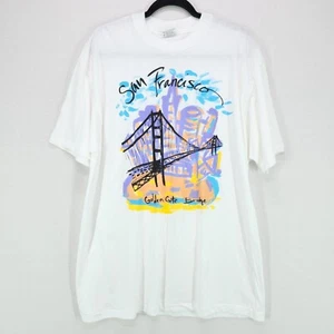 Vintage San Francisco Tshirt Mens XL Golden Gate Bridge Beefy Tag Single Stitch - Picture 1 of 12