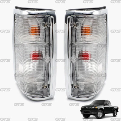 For Mazda B2000 B2200 Fighter B2500 1986 97 Rear Tail Light Lamp Chrome - Image 1 of 4