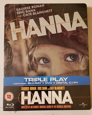 NEW SEALED Hanna - 2011 Blu-ray & DVD Steelbook UK Import Region B - Image 1 of 4