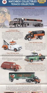 Matchbox Collectibles "Texaco Delivers" Prospekt USA - Bild 1 von 2