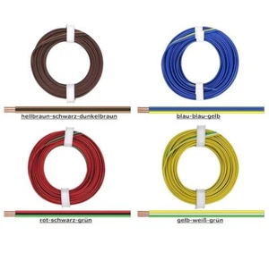 5 / 25 / 50 m Modellbahnkabel, Drillingslitze 3 x 0,14 mm² - Roco, Märklin u. a. - Bild 1 von 5