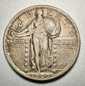 1920 STANDING LIBERTY QUARTER XF + BETTER DATE #8593 - Picture 1 of 2