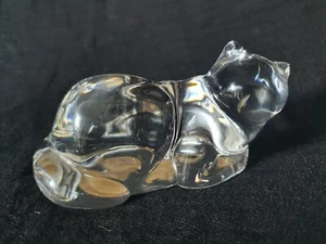 abstract glass figurine of a cat, made by Villeroy & Boch - Picture 1 of 7
