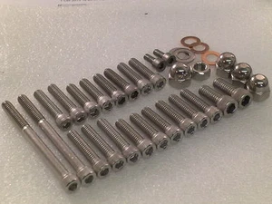 Triumph Bonneville T120 1968-71 TR6 Tiger Engine Stainless Steel Allen Bolts UNC - Picture 1 of 4