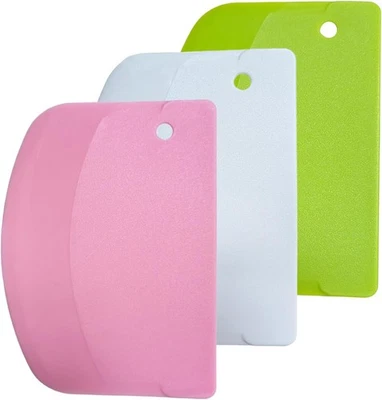 Набор из 3 скребков для тортов и теста, разглаживателей льда, U-образных резаков - Изображение 1 из 4