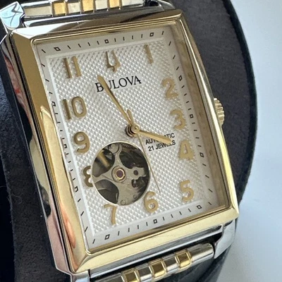 Bulova Men's Sutton Classic Automatic Silver Stainless Steel Watch 33MM 98A308 - Image 1 of 4