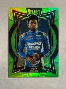 2025 Panini Select Racing Grandstand Neon Green Rajah Caruth /75 #26 NASCAR (B) - Picture 1 of 2