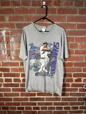 Camisa Gris Estampada José Canseco De Colección Años 90 Y2k Tampa Bay Devil Rays MLB Grande Foto 1 de 4