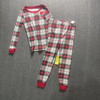 Holiday Lane Little Kids Winterton 红色格子睡衣裤,Winterton 格子,尺寸 7 — 第 1/4 张图片