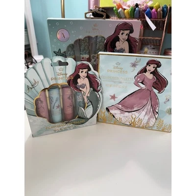 Disney Princess Ariel Lip Gloss Collection + Complexion Palette Makeup Set - Image 1 of 4