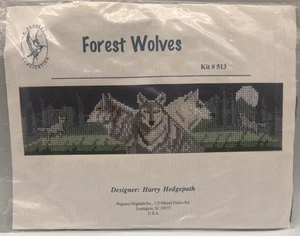 Forest Wolves Cross Stitch Kit - Pegasus Originals 513 - Harry Hedgepath - Picture 1 of 2
