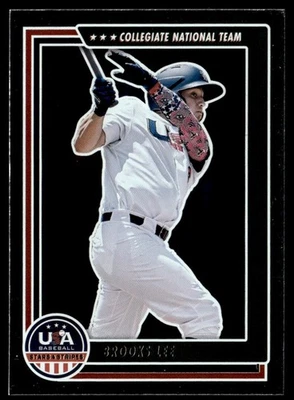 2022 Panini USA Baseball Stars & Stripes Brooks Lee USA #17 - Image 1 of 2
