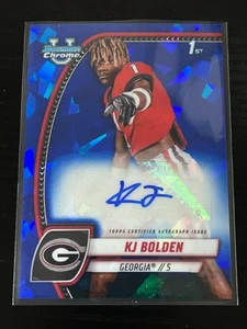 2024 Bowman University Sapphire KJ Bolden Gerogia Rookie Auto - Picture 1 of 2